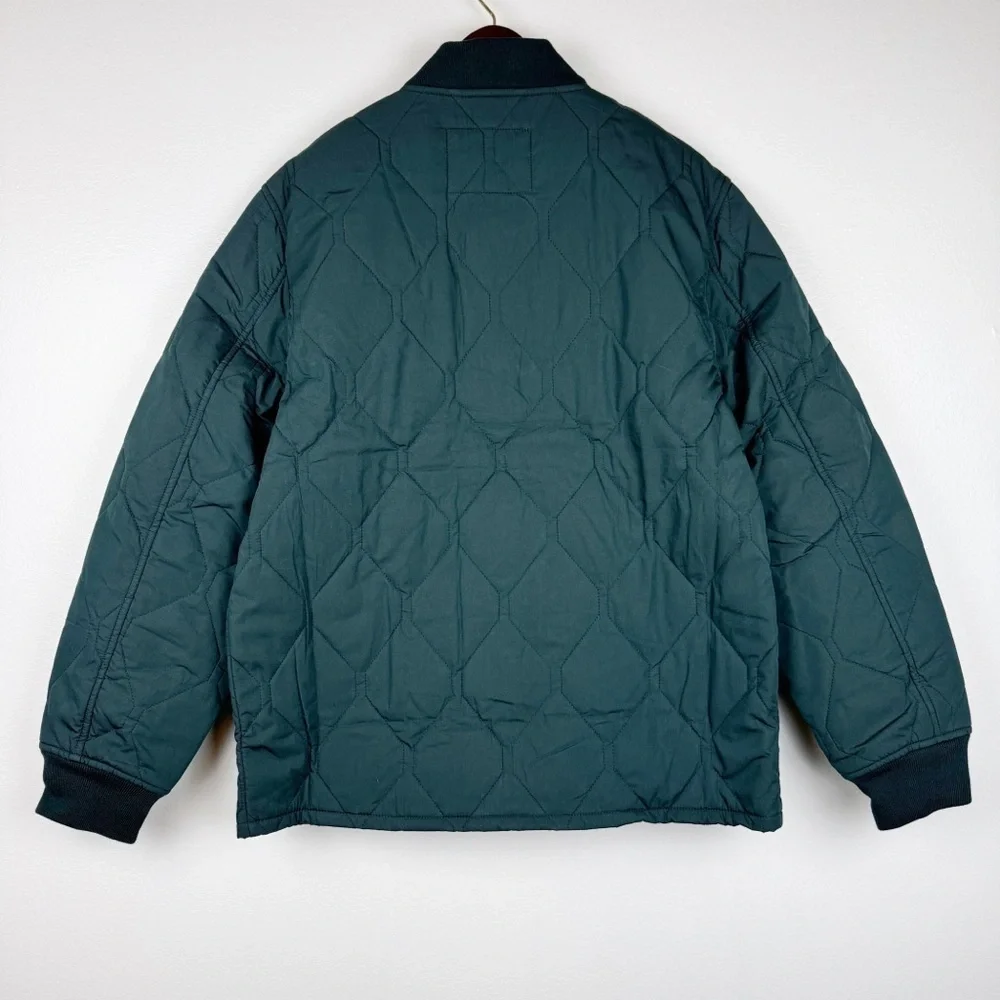 J. Crew Men's Quilted Flight Cotton Blend Jacket PrimaLoft Size M NWT